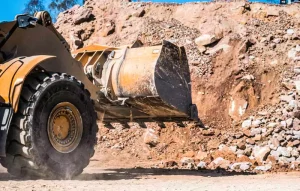 Moderne Abbautechnik im Steinbruch